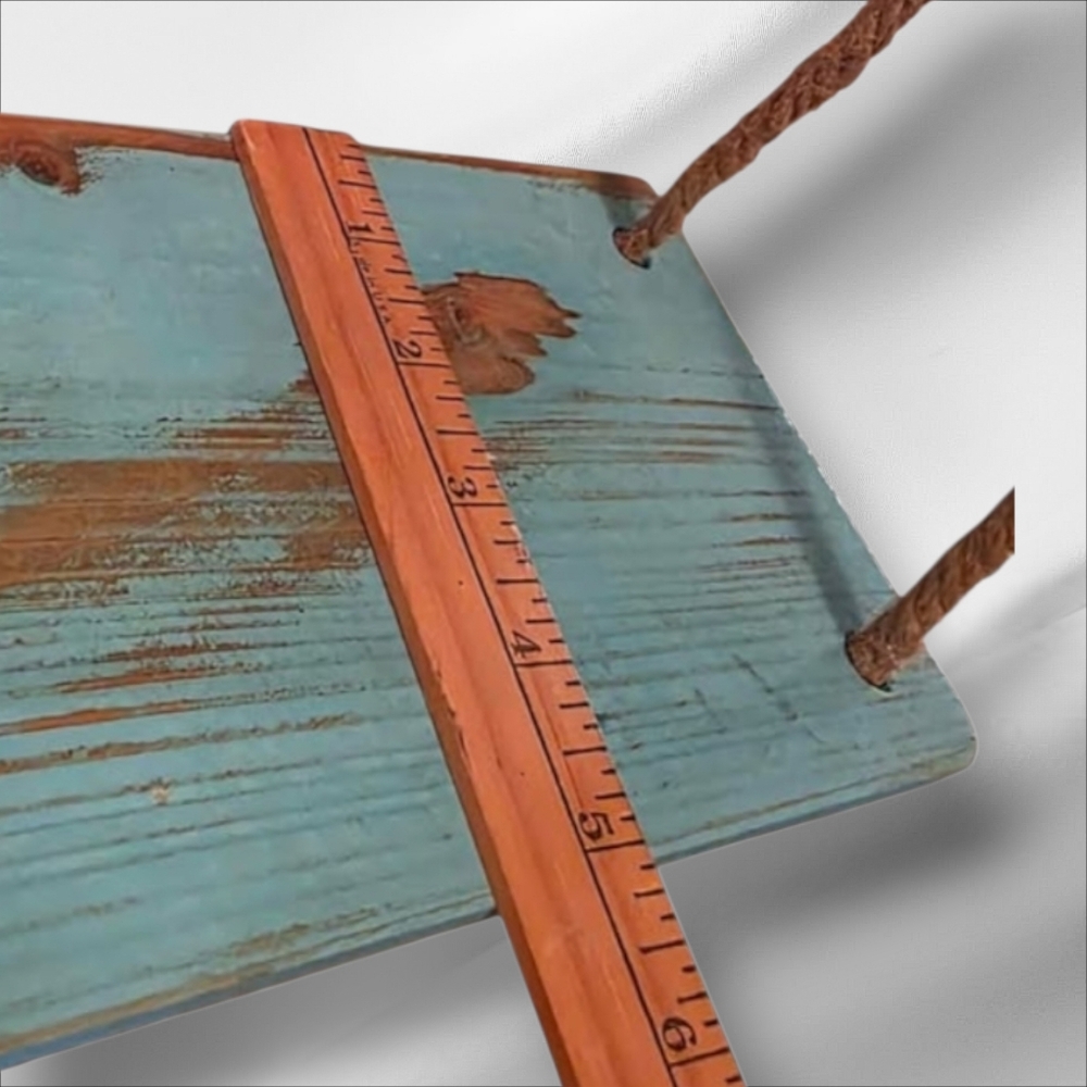 Hanging Shelf  Wood Distressed - Picture 5 of 7